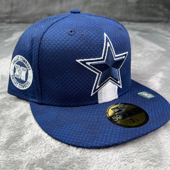 New Era Other - New Era Dallas Cowboys NFL Sideline Navy Blue Star Logo 59Fifty Fitted Hat 7 1/2